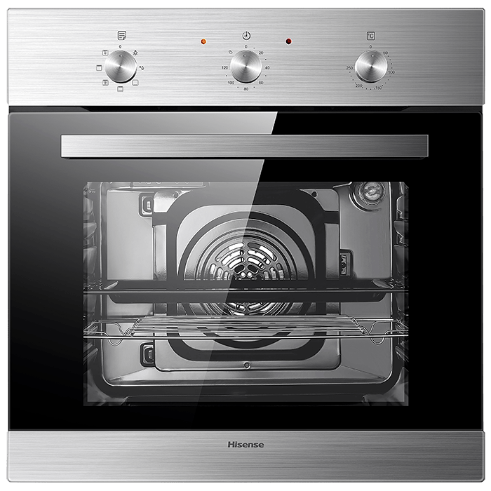 Hisense 60cm Built-In Electric Oven With Fan, 67L Oven, HBO60203 – Stainless Steel. (3YRs WRTY)