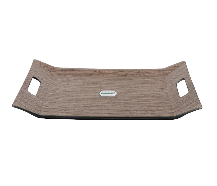 Royalford RF9221 37 x 28CM Wooden Finish Serving Tray - Brown