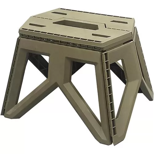 Portable Geometric Design Foldable Stool Heavy Duty Indoors and Outdoors Folding Stool for Mountain Climbing, Camping, Barbecues, Fishing, Athletic Meets, Long Trips, Gardens- Multicolor