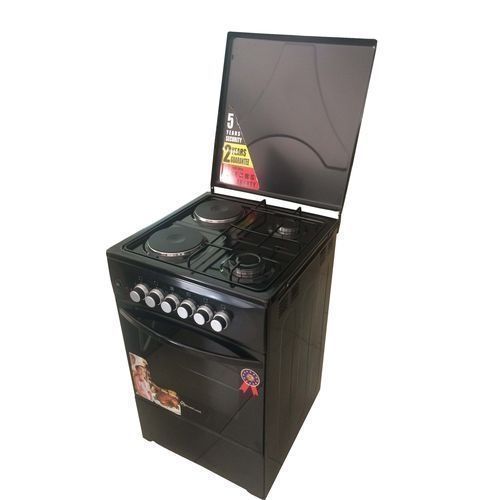 Blueflame Two Gas + Two Electric Upright Oven, 50x50cm - C5022E-B - Black