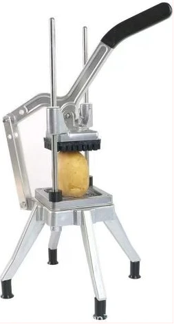 Commercial Manual French Fries Cutter Potato Chips Vegetables Cutting Machine, Silver