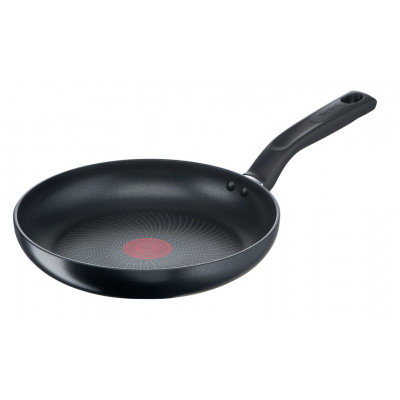 TEFAL 28cm Total Induction Frypan, Non-Stick Cookware, Thermo-Signal, Titanium Partials, 100% Safe Frying Pan, Black, Aluminium, G1520644