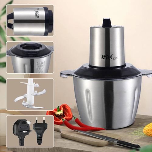 Winningstar 3L Electric Multi-Functional Food Processor, Meat Grinder Mini Vegetable BlenderFood Chopper