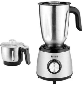 Saachi 2 Speed Control Blender,Grinder, 1.5Litre - Silver