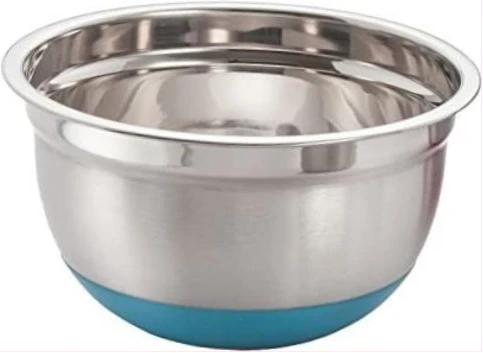 28Cm Kitchen Steel Mixing Bowl For Baking Cooking Salad Fruits- Silver