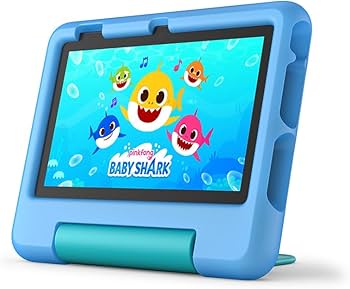 Amazon Fire 7 Kids Tablet, Ages 3-7,. Includes ad-free and Exclusive content, Easy Parental Controls, 10-hr Battery, 16 GB, Blue