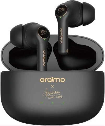 Oraimo FreePods 3 ENC Calling Noise Cancellation TWS True Wireless Earbuds OEB-E104D - Black