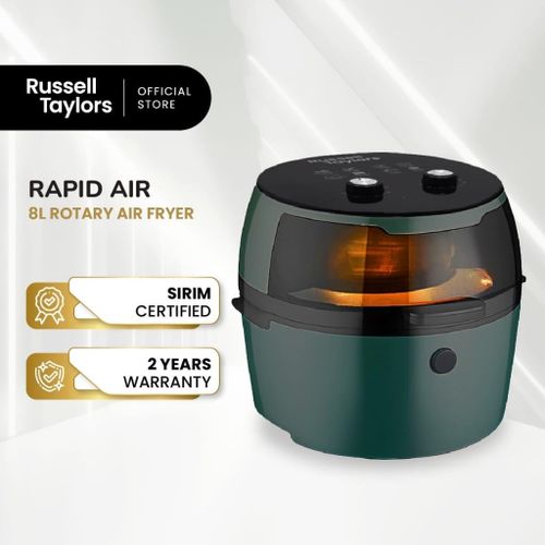8Litre Oil Free Stainless Steel Electric Deep Electric Hot Air Fryer Commemoration Day lofty ambition Oven Cooker 360 Hot Air with Non-Stick Basket
