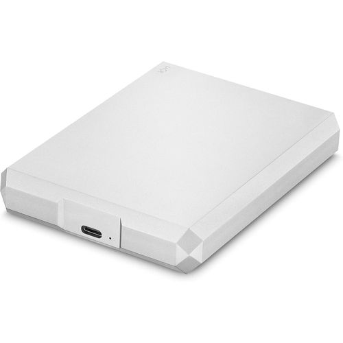 Lacie Mobile Drive, 2TB , External Hard Drive, Moon Silver, USB-C, 2 year Rescue Services (STHG2000400)- Silver