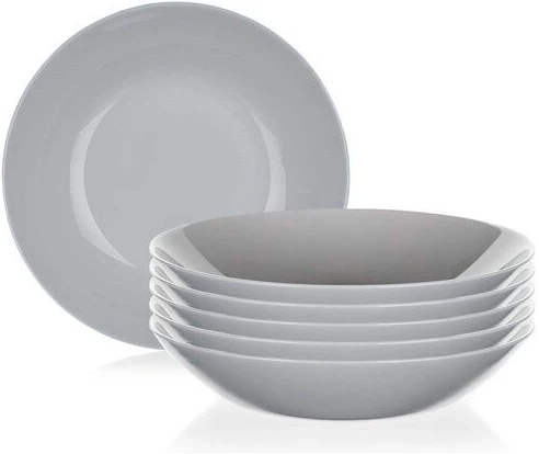 Luminarc 6 Pieces Of Luminarc Round Plain Bowl Soup Plates -White