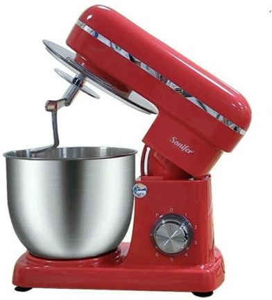 Sonifer 5L Blender Dough Hand Stand Mixer Food Processor SF-8065, Red