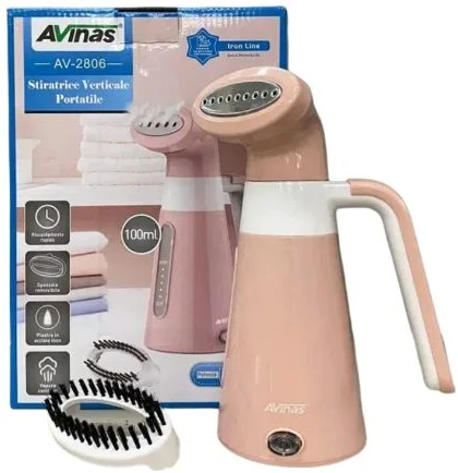 AVINAS Handheld Garment Steamer Portable Ironing Machine For Household Travel- Pink.