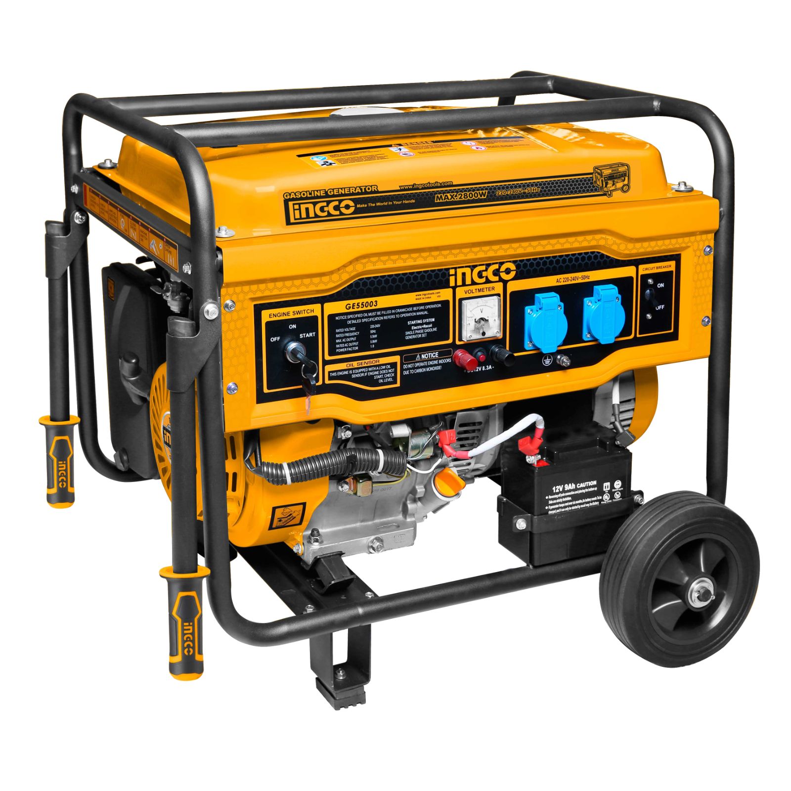 INGCO Gasoline Generator 5500W GE55003 - Yellow