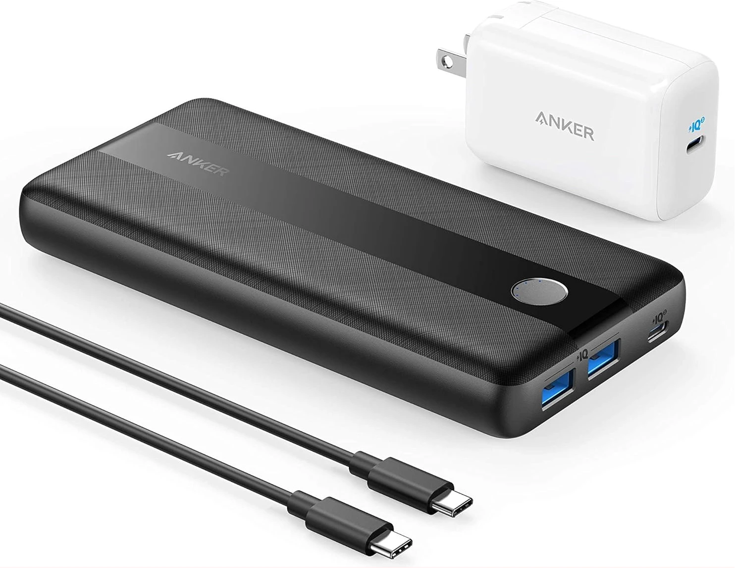 Anker Portable Laptop Power Bank, PowerCore III Elite 19200 60W Power Bank Bundle with 65W PD Wall Charger for USB C MacBook Air/Pro/Dell XPS, iPad Pro, iPhone, HP, Lenovo 12/11/mini/Pro and More