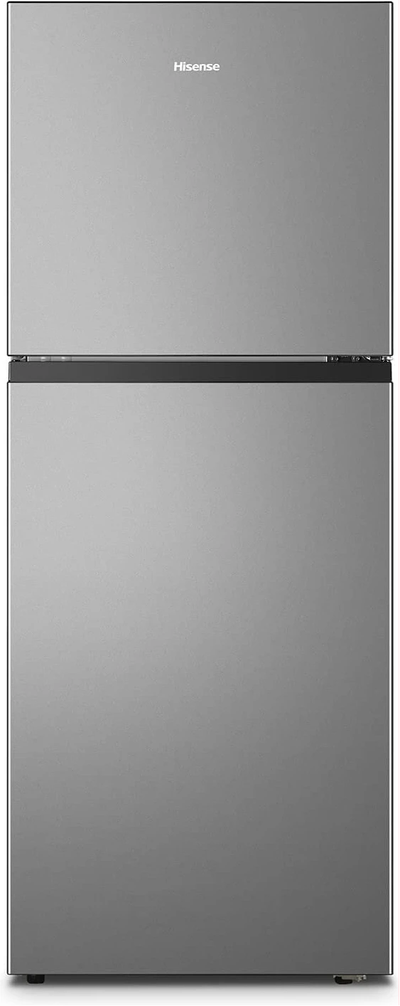 Hisense 266 - Litre Fridge RT266N4DGN; Double Door Top Mount Freezer Frost Free Refrigerator - Silver (3YRs WRTY)