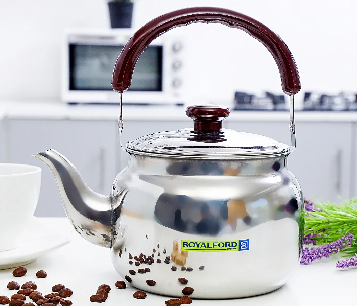 Royalford RF6186 Stainless Steel Stove Top Tea Kettle, 2L