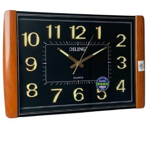 Home Decoration plastic DILING Rectangle clock Large LCD date Nightlight Digital Calendar Wall clock