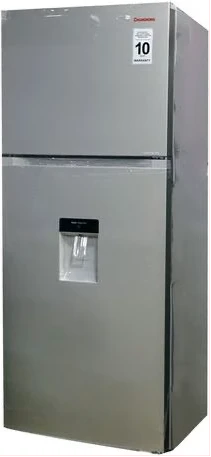 Changhong 540-Litres Fridge CR540SD; Top Mount Freezer, Double Door Frost Free Refrigerator - Silver