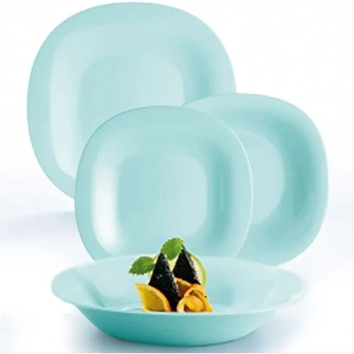 Luminarc 18 Piece Luminarc Plates, Side Plates And Bowls Dinner Set - Green