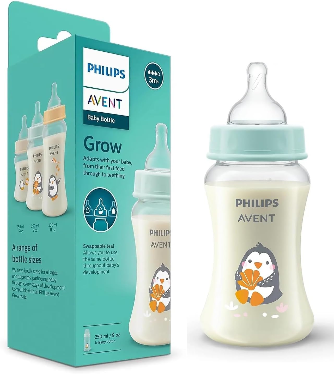 Philips Avent Grow Plastic Feeding Bottle SCF061/01