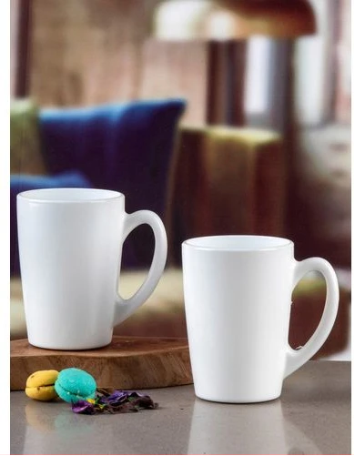 Luminarc 6 Pieces Of Luminarc Plain Tea Coffee Mug Cups -White.