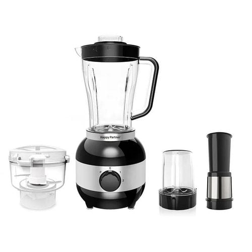 Hoffmans 4 In 1 Blender With Grinder Juicer Mill And Food Processor-Black
