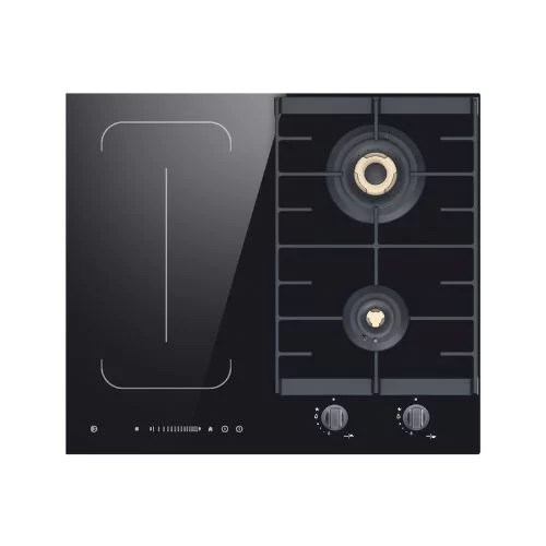 Newmatic 60cm Built-in Induction Hob PM604I, 4 Cooking Zones, 9 Power Levels, Child Safety Lock, Hot surface indicator, Timer Function - Black