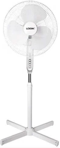 Logik 40CM Pedestal Fan - White