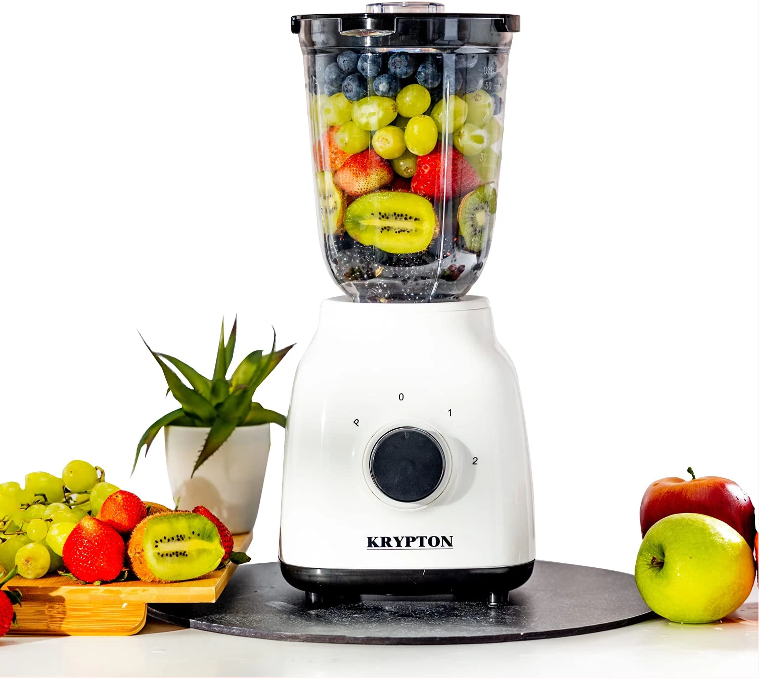 Krypton Single Jar Blender KNB6211 1.5L 400W - White