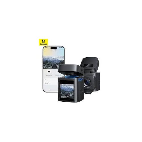 Baseus Prime Trip Dash Cam for Cars VD1 Front and Rear, 3K+1080P Remote Monitor DVR Car Dash Camera Recorder, HD Built-in GPS Galileo Supercapacitor Night Vision Support 24H Parking Monitor.