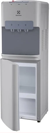 Electrolux Top Loading Water Dispenser, 3 Taps (Hot, Cold & Normal), UltimateHome 300 With Bottom  Cabinet EQACF1SXSG - Silver