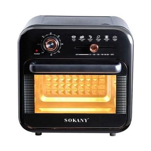 Sokany 18L SK-10001 Air Fryer + Oven 1800W With Grill+Timer - Black