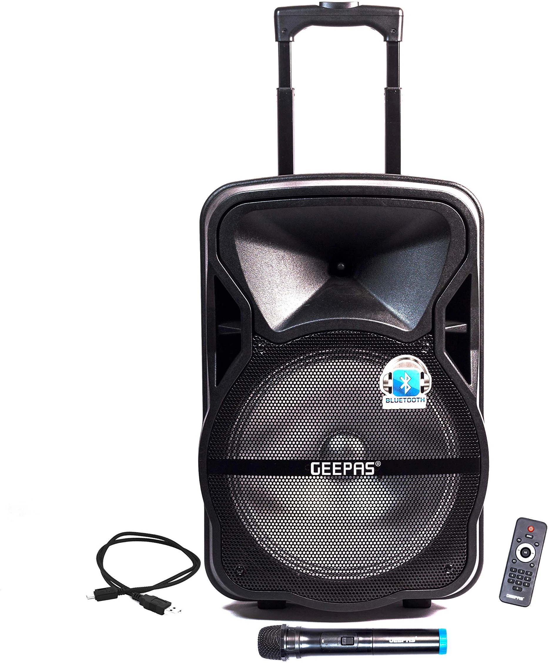 Geepas Portable & Rechargeable Professional Speaker System GMS8568