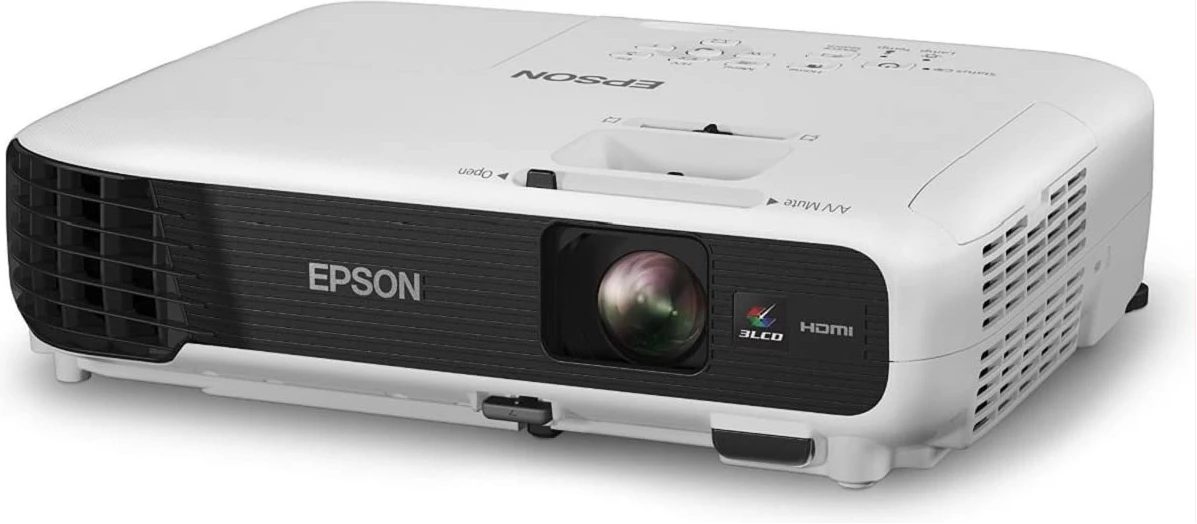 Epson EB-S04 Portable Versatile Projector (SVGA, 3LCD, 15000:1 Contrast, 3000 Lumens, 10,000 Hour Lamp Life) - White