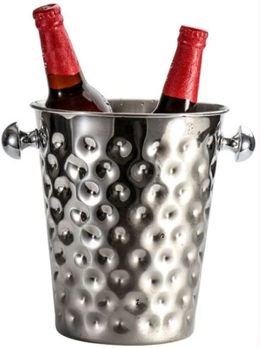 5 Litre Stainless steel Champagne, Wine Ice Bucket - Silver.