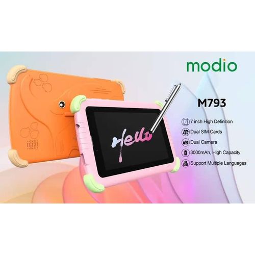 Modio M793 6GB+256GB 7inch Android Kid's Educational Tablet PC WiFi And Hotspot Enabled 3000 mah Battery Access To Google And Playstore Dual Sim