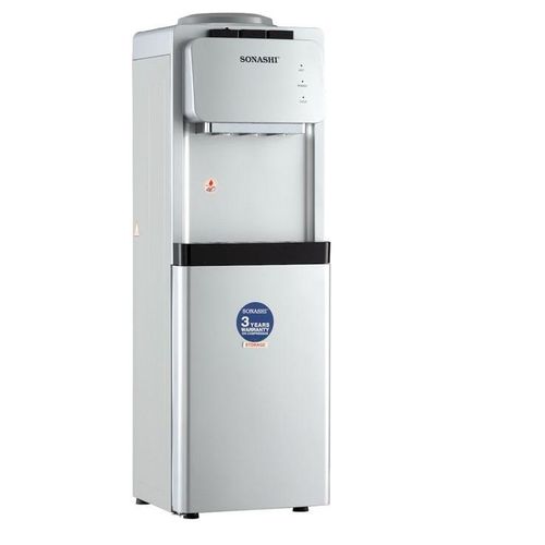 Sonashi Water Dispenser Hot Cold And Normal With Storage Cabinet, Swd-55 - Grey (1 YR WRNTY)