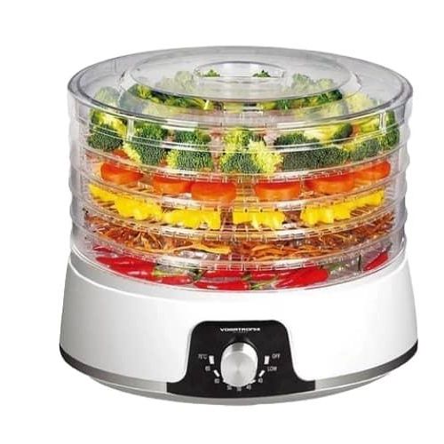 Vogatronix 6 Layer Food Dehydrator Vegetable Fruit Dryer Trays- Clear