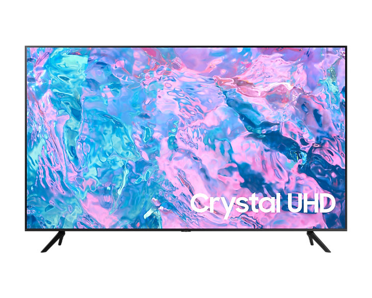 Samsung 65-Inch Crystal UHD 4K Smart LED TV, UA65CU7000; Tizen, Built-in Receiver, Wi-Fi, Bluetooth, Smart Hub, SmartThings - Black