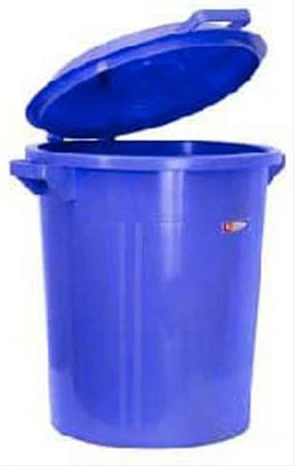 60ltrs Bin Bucket Complast Hard Body - multi color blue, green, red, black