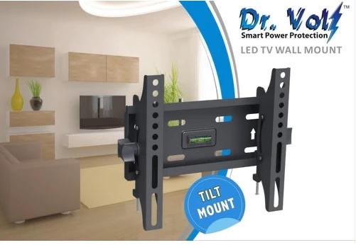 Dr. Volt TV Wall Mount, Upto 32-55" IQ-WM989T, Load 40kg, Tilt, 400x400mm TV Bracket - Black