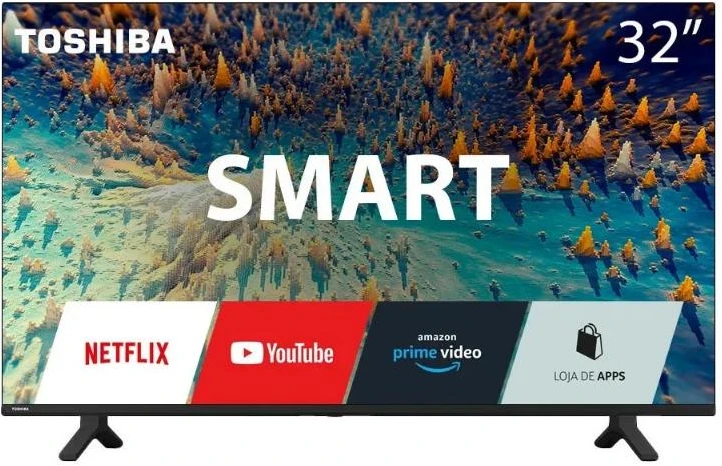 Toshiba 32-Inch Full HD VIDAA Smart LED TV - 32S25KW - Black (2YRs WRTY)