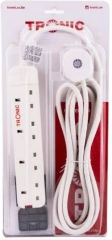 Tronics Heavy Duty 4-Way Tronic Extension - White