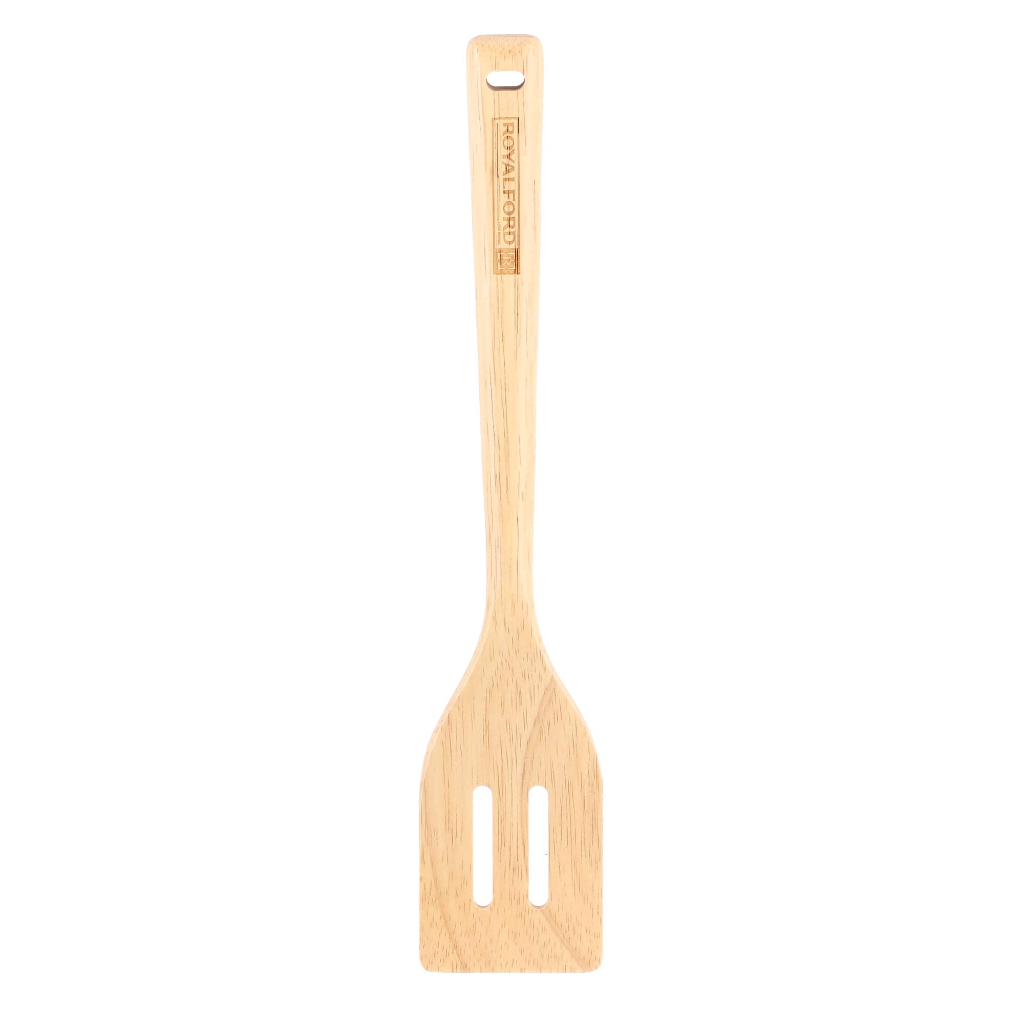 Royalford Rubber Wood Slotted Turner, Multi-Colour, RF9793