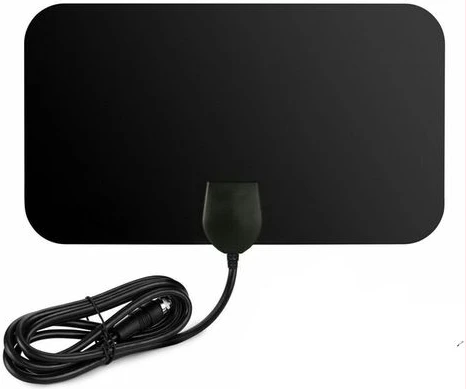 Digital TV Antenna - 110 Miles HDTV Antenna Digital Indoor Antenna With Detachable Signal Booster VHF UHF High Gain Channels Reception For 4K 1080P Free TV Channels- Black