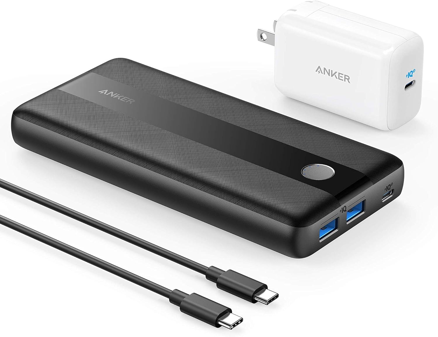 Anker Portable Laptop Charger, PowerCore III 19K 60W Power Bank Bundle with 60W PD Wall Charger for USB C MacBook Air/Pro/Dell XPS, iPad Pro, iPhone 12/11/mini/Pro and More