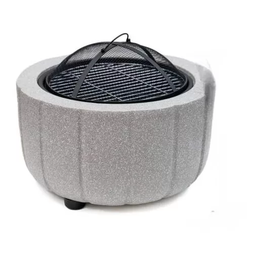 Outdoor Fire Pit Heating Brazier- Large Bonfire Wood Stove Burning Patio & Backyard Firepit for Outside with Spark Screen, Poker, and Round Fireplace Cover For Villa Homestay Heating Stove Grill Fire 