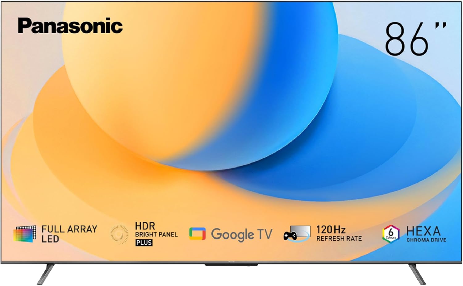Panasonic 86 Inch 4K LED Smart TV with Native 120Hz Refresh Rate, TH-86NX900M, Full Array LED with Quantum Dot sheet, Google TV, Bezel Less Design, Dolby Vision.Atmos, Google Assistant (2024 Model)