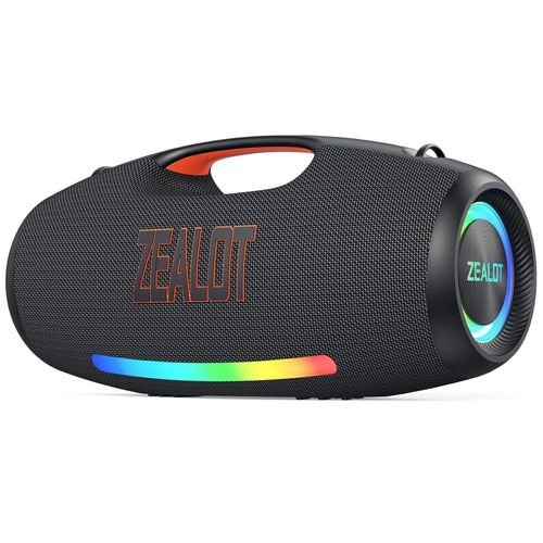 Zealot S89 250W Loud Bluetooth Speaker, Wireless Speaker for Party, Massive Bass, Portale Speakers with Subwoofer, HiFi Sound, IPX6 Waterproof, EQ, DJ Light, 48000mah, Outdoor Party, Pool, Beach