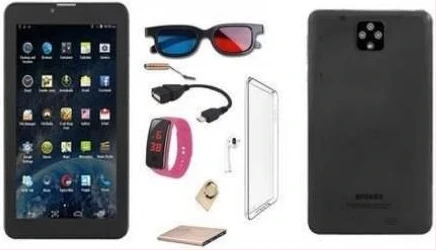 Atouch X10 Kids Smart App Support Tablet, 4G LTE Dual Sim, 7 Inch 32GB ROM 3GB RAM With Free Gifts - Black